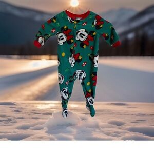 Character Toddler Christmas Fleece One-Piece Sleeper, Size 12M
